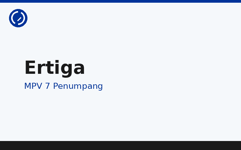 Suzuki Ertiga Hybrid — MPV keluarga 7 penumpang