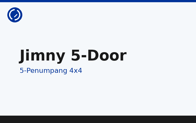 Suzuki Jimny 5-Door — SUV 4WD untuk petualangan